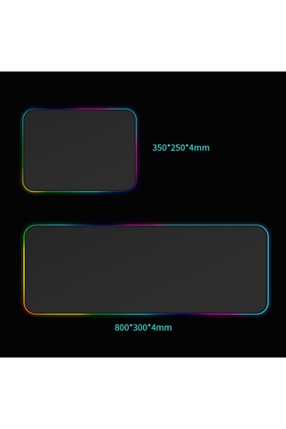 Geeksen Rgb Aydınlatmalı Kaymaz Oyuncu Mouse Pad, 14 Işık Modu, Usb Bağlantılı, 35x25cm