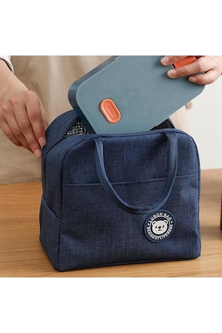 Dancemonkey Siyah Soğutucu Çanta, Seyahat Öğle Yemeği Kutusu Siyah