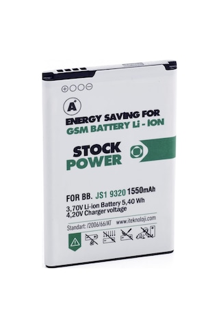 Blackberry Bb J-S1 / 9320 1550 Mah Stock Power Batarya Blackberry Bb J-S1 / 9320 1550 Mah Stock Power Batarya
