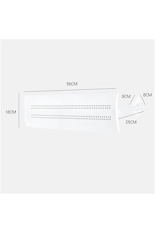 Anti Direct Blowing Geri Çekilebilir Klima Rüzgar Deflektörü Bölmesi Ayarlanabilir Klima Kalkanı Kapak Ön Cam 2019 Klima Kapağı