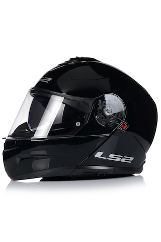 Ls2 Strobe 2 Siyah Çene Açılır Motosiklet Kaskı Siyah