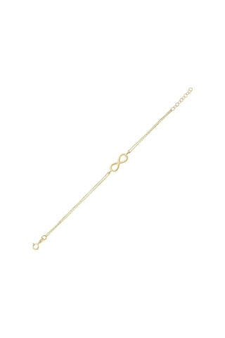Gümüş Gold Renk Mini Sonsuzluk Bileklik G257blr3 Altınsepeti