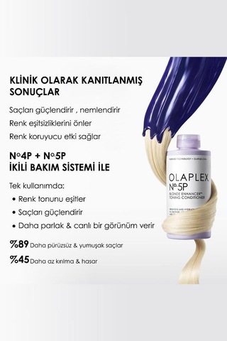 Olaplex No. 5p Blonde Enhancer Toning Conditioner - Renk Koruyucu & Bağ Güçlendirici Mor Saç Bakım Kremi 250 Ml