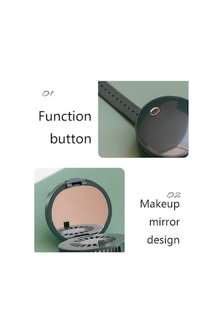 Soulader Çocuklar İçin Taşınabilir Usb Şarjlı Mini Ayna Tasarımlı El Tipi Serinletici Fan Açık Hava Ve Seyahatlerde Kullanışlı