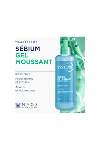 Bioderma Sebium Foaming Gel Yüz Temizleme Jeli