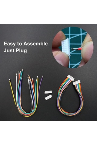 1 Kit Önce Ön Silikon Konektörleri Ve Jst Zh 1.5 Konektör 160mm 6.3 İnç İle Uyumlu Kablolar