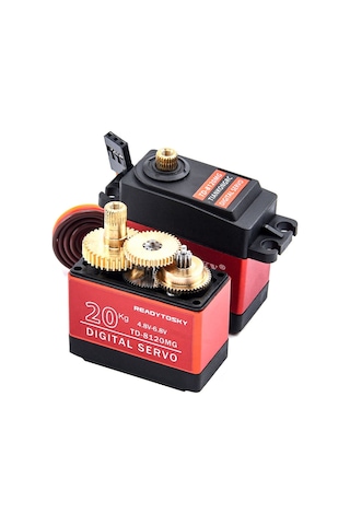 Td-8120mg 20kg 180 Derece Metal Dişli Servo Motor 20kg Yüksek Tork Su Geçirmez Çift Rulman