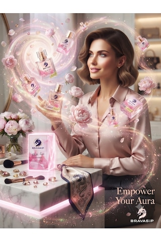 Blush Aura Premium Kadın Parfüm 50 Ml Edp Feminen, Zarif Ve Kalıcı İmza Koku Çiçeksi - Meyve