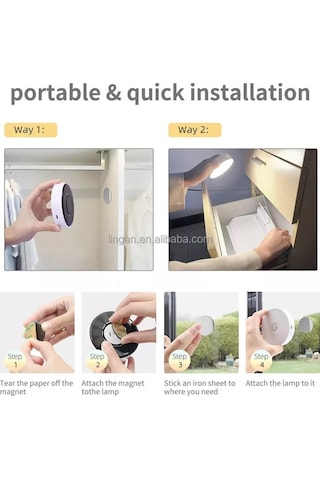 Güneş Enerjili 8 Led Beyaz Işık Hareket Sensörlü Şarjlı Type-c Girişli Led Lamba Koridor Dolap İçi Amber - Beyaz - Mavi