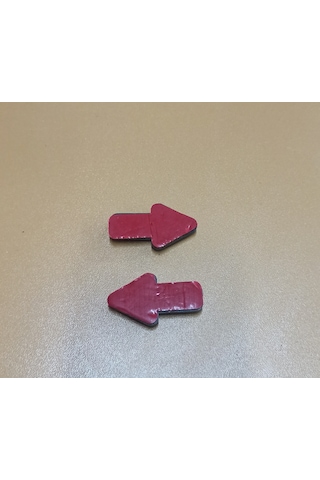 Mini Ok Yönlü Sarı Reflektör Yapışkanlı 2 Adet Plastik