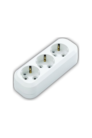 Topraklı Dikey Golyat 3 Lü Priz Çoğaltıcı
