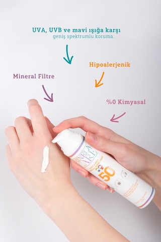 Minela Care Organik Mineral Filtreli Bebek Ve Çocuk Güneş Kremi SPF50 110 G