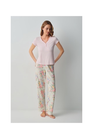 Suwen Fleur Pijama Takımı Wsh10510028846 Çok Renkli