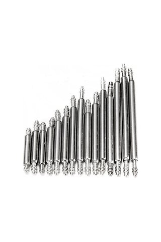 Paslanmaz Çelik Saat Pimi Yaylı Susta 100 Adet Karışık Kutulu