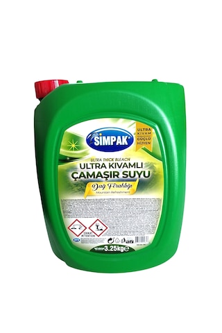 Simpak Ultra Kıvamlı Çamaşır Suyu 3.25 Kg X 2 Adet 2'li Set