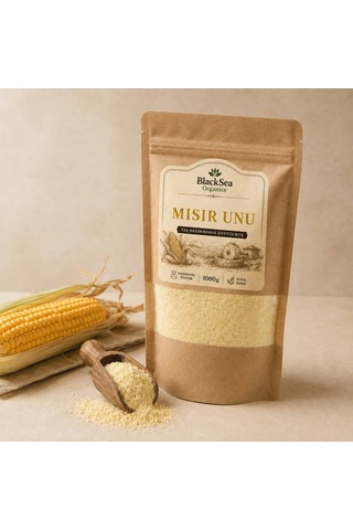 Blacksea Organics Ata Tohum Taş Değirmen Mısır Unu 1 Kg - Muhlama, Kuymak Ve Ekmeklik