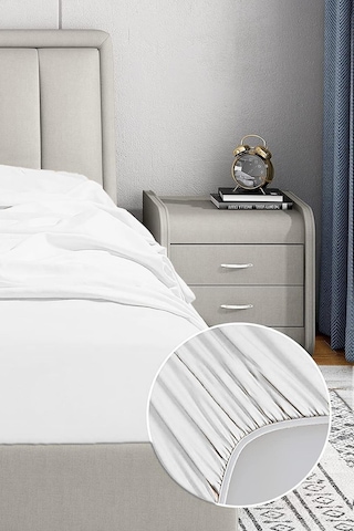 Soley Jersey Doğal Pamuklu Çift Kişilik Lastikli Çarşaf Ev Çarsaf