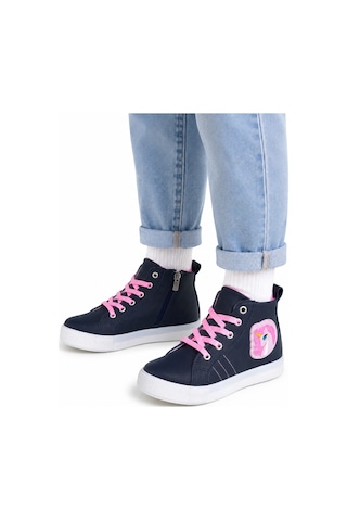 Unicorn Kız Çocuk Bilekli Spor Sneakers Ayakkabı Lacivert