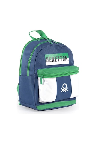 United Colors Of Benetton Bnt04279 Erkek Moda Çocuk Çanta Lacivert/Yeşil/Beyaz Çok Renkli