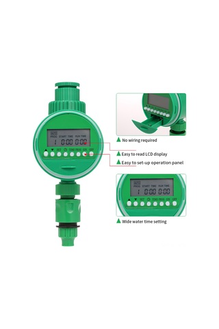 Youmex Su Kaynaklı Zamanlayıcı: Akıllı Sulama Kontrol Cihazı, Kolay Kurulum, Lcd Ekranlı, 1/2" - 3/4" Vanaya Uyumlu