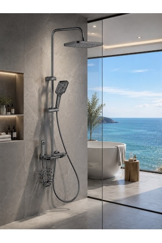 Osmo Piano Banyo Bataryası Ve Duş Sistemi Acar 24.04.200 Açık Gri