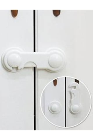 Bebek Çocuk Güvenlik Dolap ve Çekmece Kilidi 10 Adet Çok Renkli