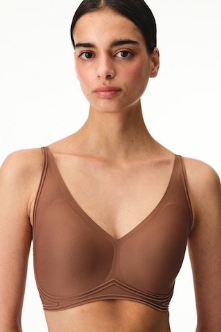 Penti Kahverengi Invisible Görünmez Contour Balensiz Sütyen