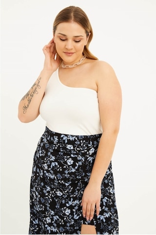 Myline Tek Omuz Crop Top (543781176)