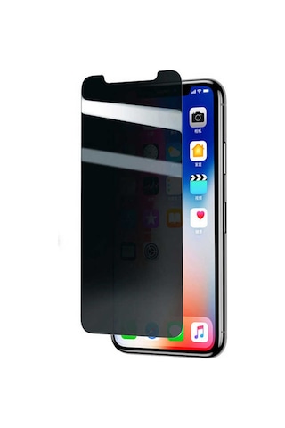 Noktaks - Apple Uyumlu iPhone Xs Max 6.5 - Ekran Koruyucu Rika Premium Privacy Hayalet Temperli Cam Ekran Koruyucu - Şeffaf