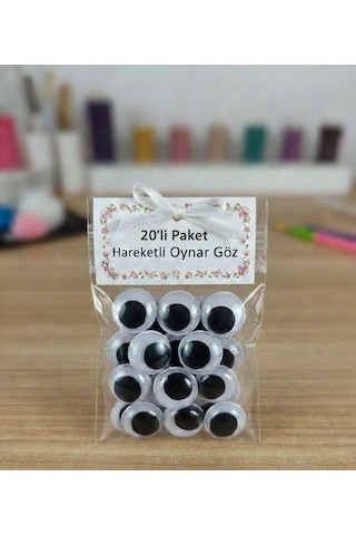 1.5 Cm Oynar Göz Hobi, Amigurumi Ve El Yapımı Ürünler İçin 25'li Paket