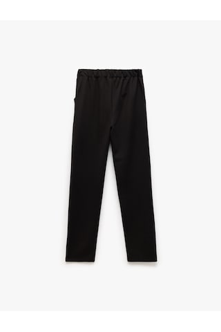 Koton Beli Lastikli Cepli Düz Normal Paça Pantolon Siyah 6wkg40007ak Siyah