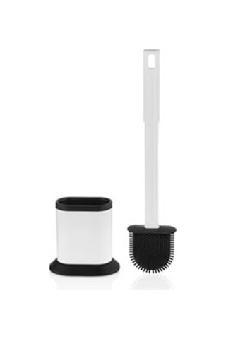 Rulopak Oval Elite Silikon Tuvalet Fırçası Siyah