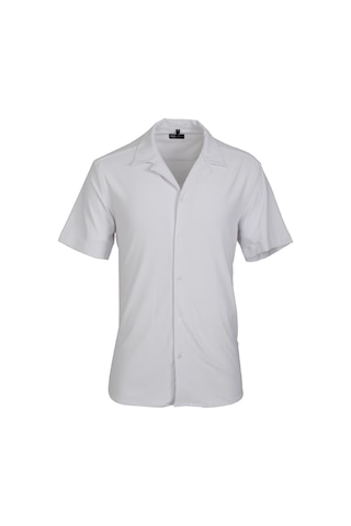 Uki Beyaz Comfort Fit Kısa Kol Gömlek Beyaz