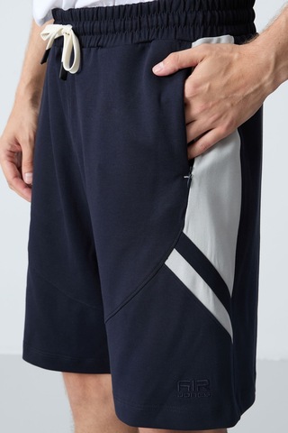 Tommy Life Lacivert Pamuklu Kalın Yumuşak Dokulu Standart Fit Basic Erkek Şort - 81281 Lacivert