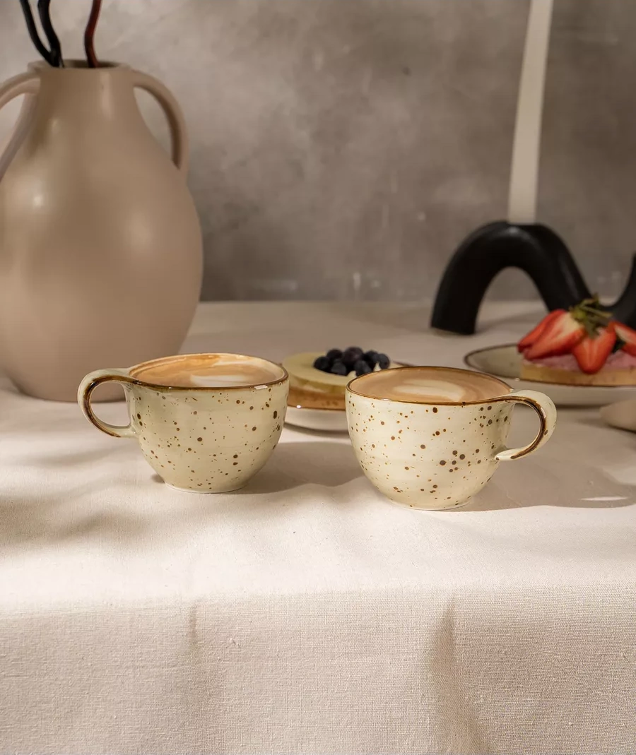 Magistro Çaydanlık 2'li 250 Ml Mediterana Porselen 214677229 Kahverengi