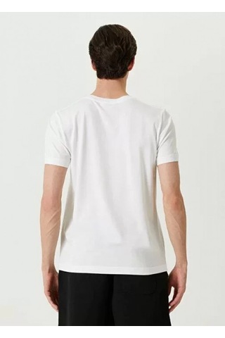 Efnaz Style Unisex Basic Bisiklet Yaka Regular T-shirt - Beyaz