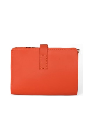 Deri Görünümlü Kadın Mercan Cüzdan Pwcnt145 Mercan