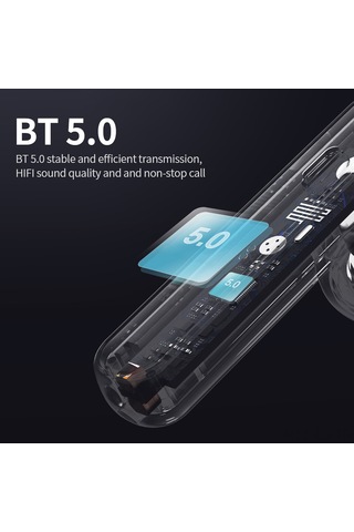 Leezsing Beyaz T9 Bluetooth 5.0 Kulaklıkları - Hafif, Dokunmatik Kontrol, Type-c Şarj, Bağımsız Çip Ve Gürültü Engelleme