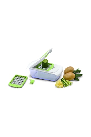 Porland Ghidini Çift Bıçaklı Hazneli Dilimleyici Yeşil Beyaz