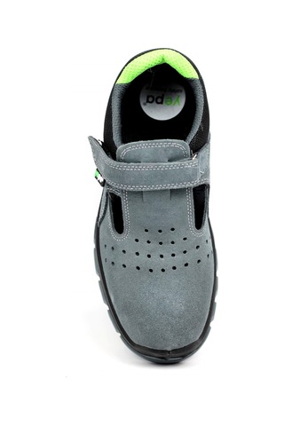 Yepa Yazlık Çelik Burun İş Sandaleti Gri Süet M1020