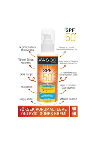 Güneş Kremi Koyu Leke Karşıtı Spf 50+ Faktörlü Çok Yüksek Korumalı Güneş Kremi