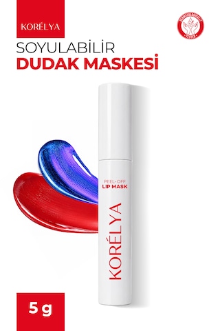 Korelya Soyulabilir Dudak Dövmesi 5 G Canlı Kırmızı