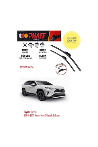 Toyota Rav4 Ön Muz Silecek Silgeç Takımı 2013 Model Araca Özel Aparatsız Direk Montaj