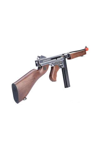 Cybergun Thompson M1a1 Aeg Silver Gerçek Ahşap Airsoft Cihazı Real Wood