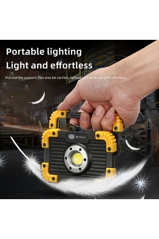 Stil B 2 Adet Led İş Işığı, Usb Şarj Edilebilir, Taşınabilir Sel Işığı, 180 Dönebilen İş Alanı Aydınlatması, Zemin Lambası, Erişim Işığı, Çoklu Işık Modları, Kamp, Tamir, Garaj, Acil İş Işığı İçin