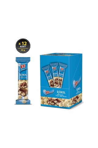 Eti Çikolata İçibol %27 Fındıklı 12 x 30 G