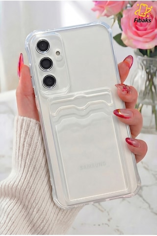 Galaxy Uyumlu A16 Kılıf Kamera Koruma Ve Köşe Korumalıarkasıkartlıklıcüzdanlıdarbeemicikapak