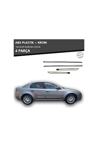 Alfa Romeo 159 Yan Kapı Koruma Çıtası Plastik + Krom Unvrslppkçt00080