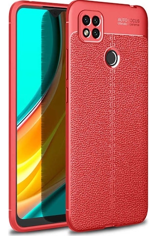 Xiaomi Redmi 9C Kılıf Zore Niss Deri Desenli Silikon Kılıf