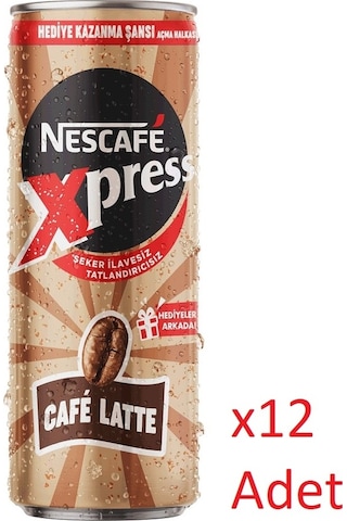Nescafe Xpress Café Latte Kahve Aromalı Sütlü İçecek 12 x 250 ML